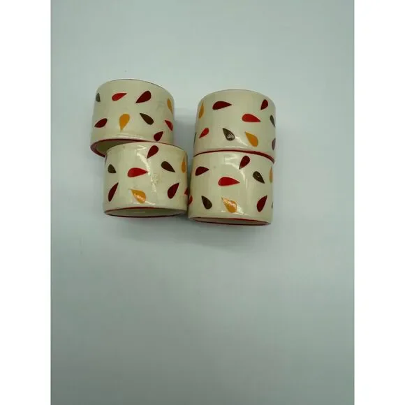 ceramic napkin rings set of 4 - Picture 3 of 4
